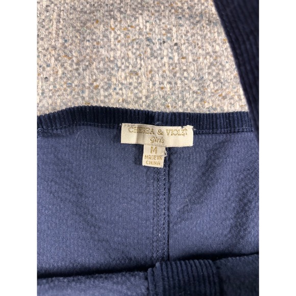 Girls Navy Blue Overall Corduroy Dress Medium - Picture 2 of 3